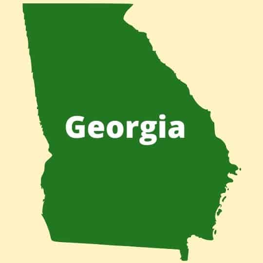 Georgia state map