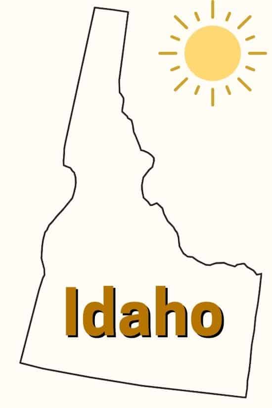 Idaho state map