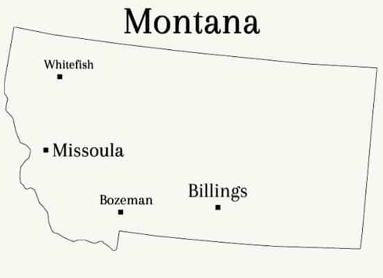 Montana state map