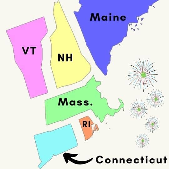 map of northeastern states