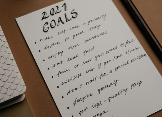 list of personal goals
