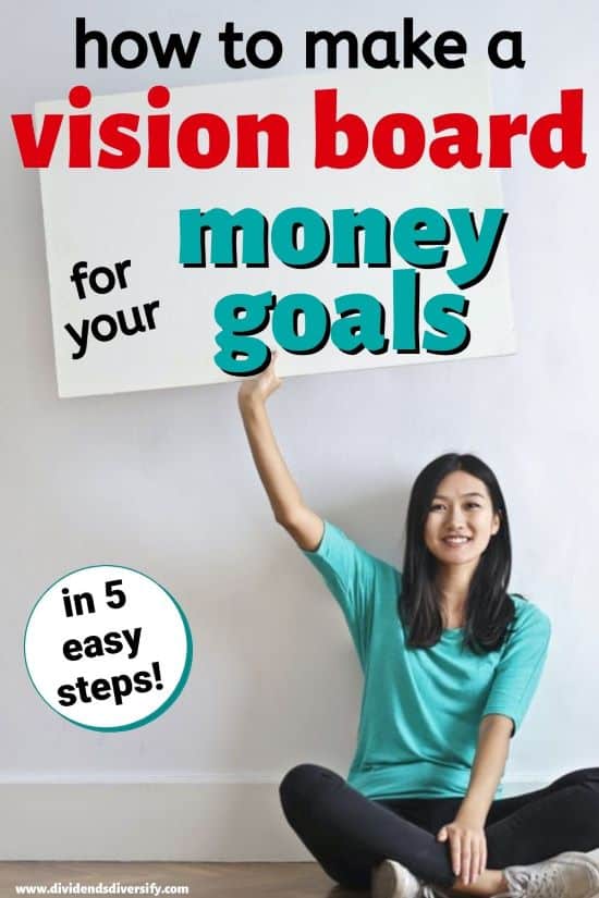 making a money goals vision board