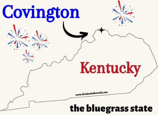 Kentucky map: best places Covington