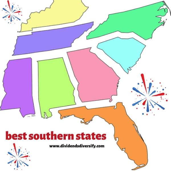 map of best southern states