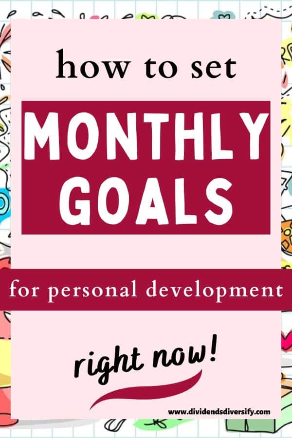 monthly goals for personal development