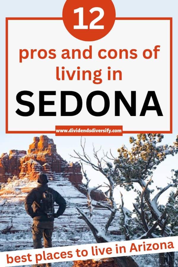 living in Sedona pros and cons pinnable image