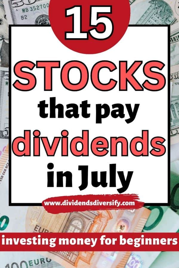 pinnable image representing July dividends article
