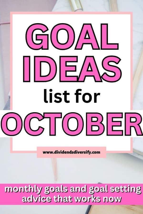 pinnable image: goals for October