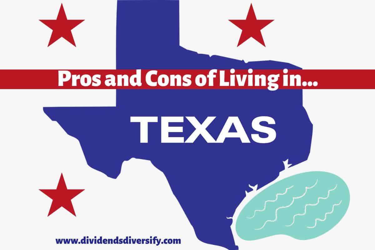 Texas pros and cons on map