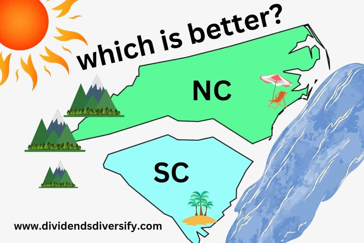 banner image depicting North Carolina vs. South Carolina on map