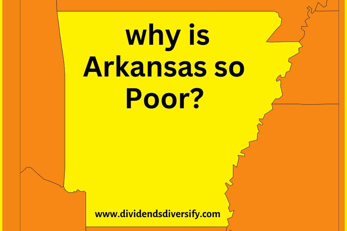 Why is Arkansas so poor? - written on state map