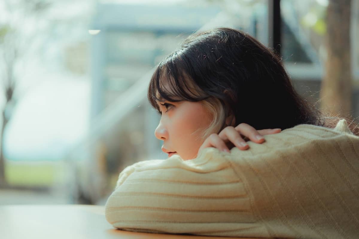 woman struggling with boredom in Indiana