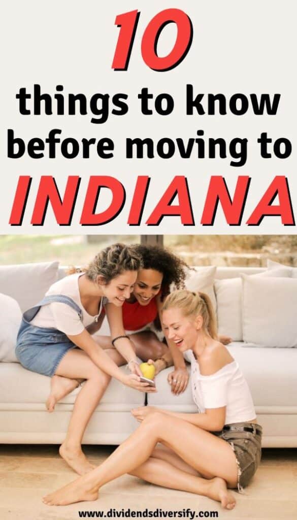 Pinterest pin: things to know before moving to Indiana