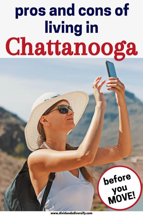 Pinterest pin: pros and cons of living in Chattanooga