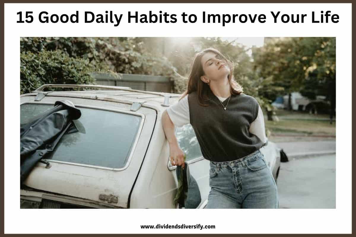 woman practicing good daily habits