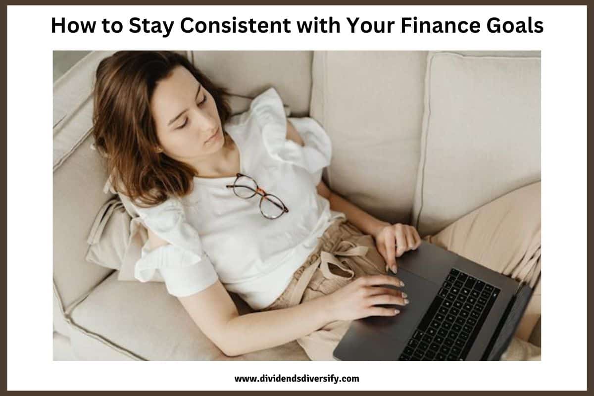 woman working on her financial goals