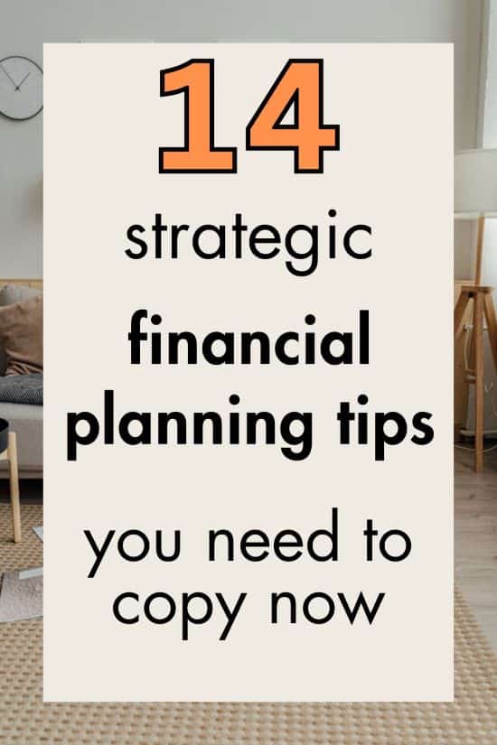 Pinterest image: 14 strategic financial planning tips