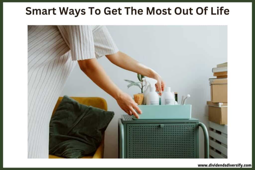 woman organizing