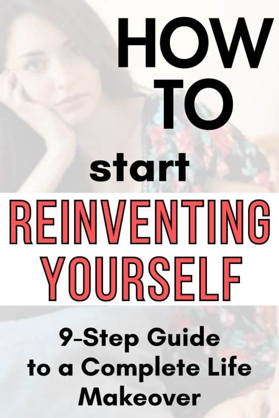 Pinterest image: how to reinvent yourself