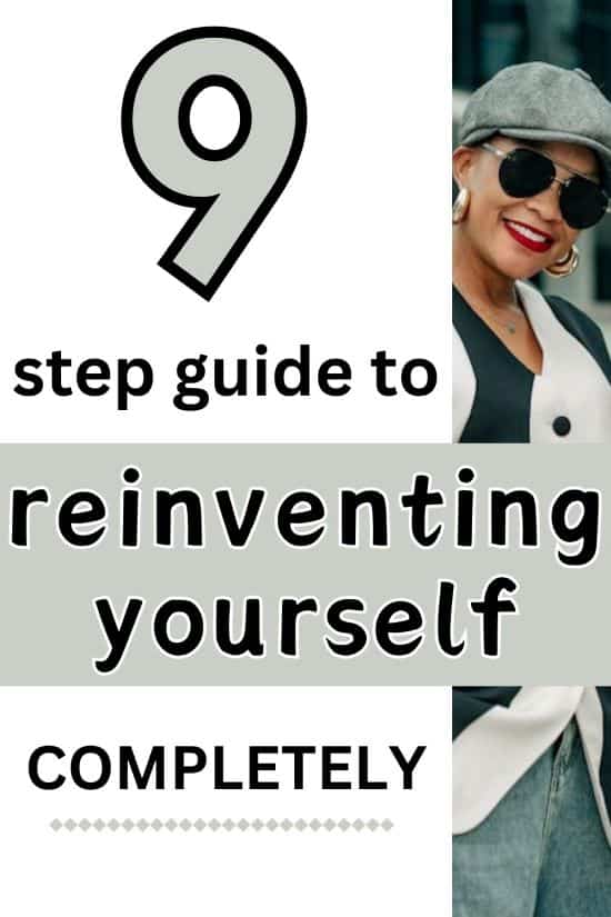 Pinterest image: Guide to reinventing yourself